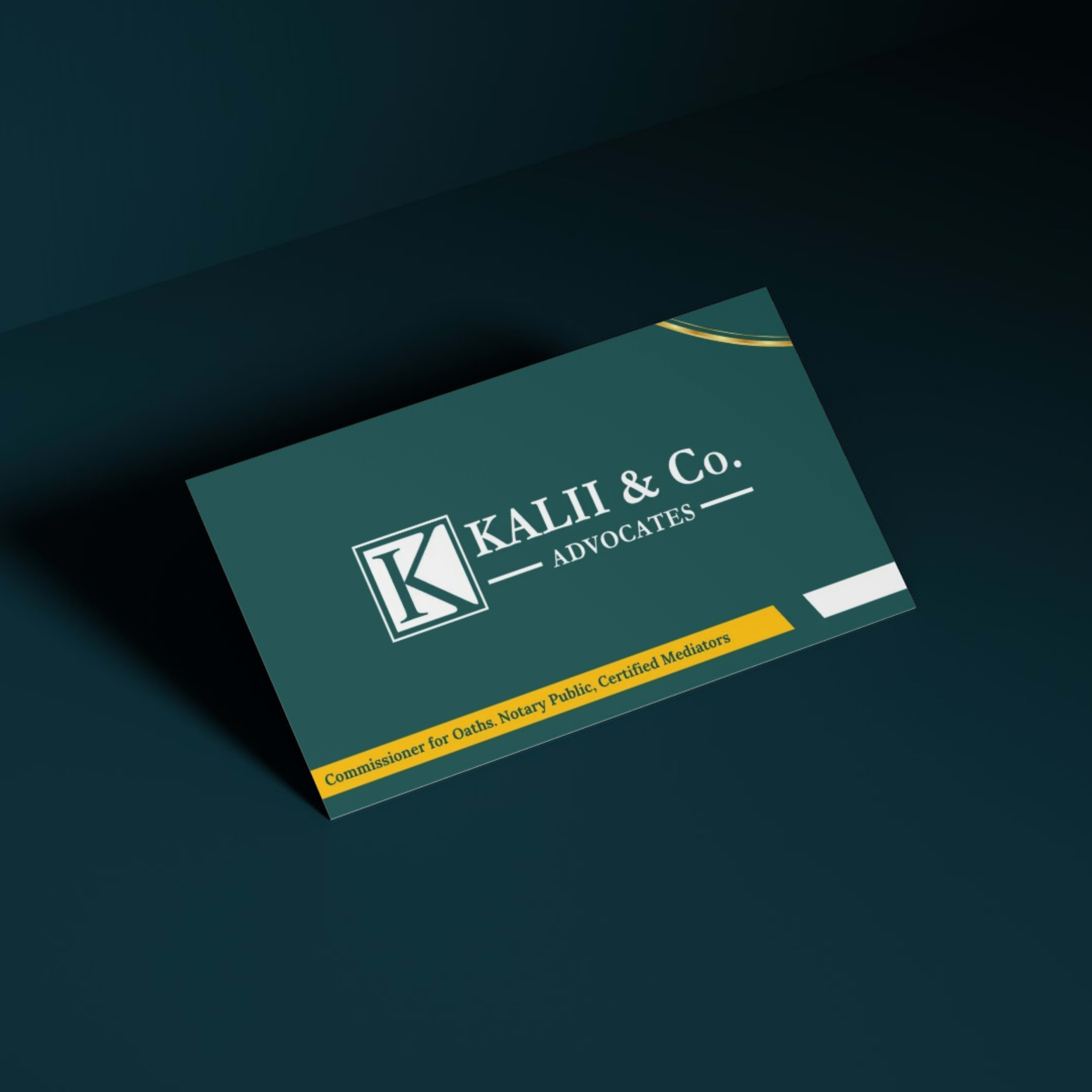 Stack of premium printed business cards