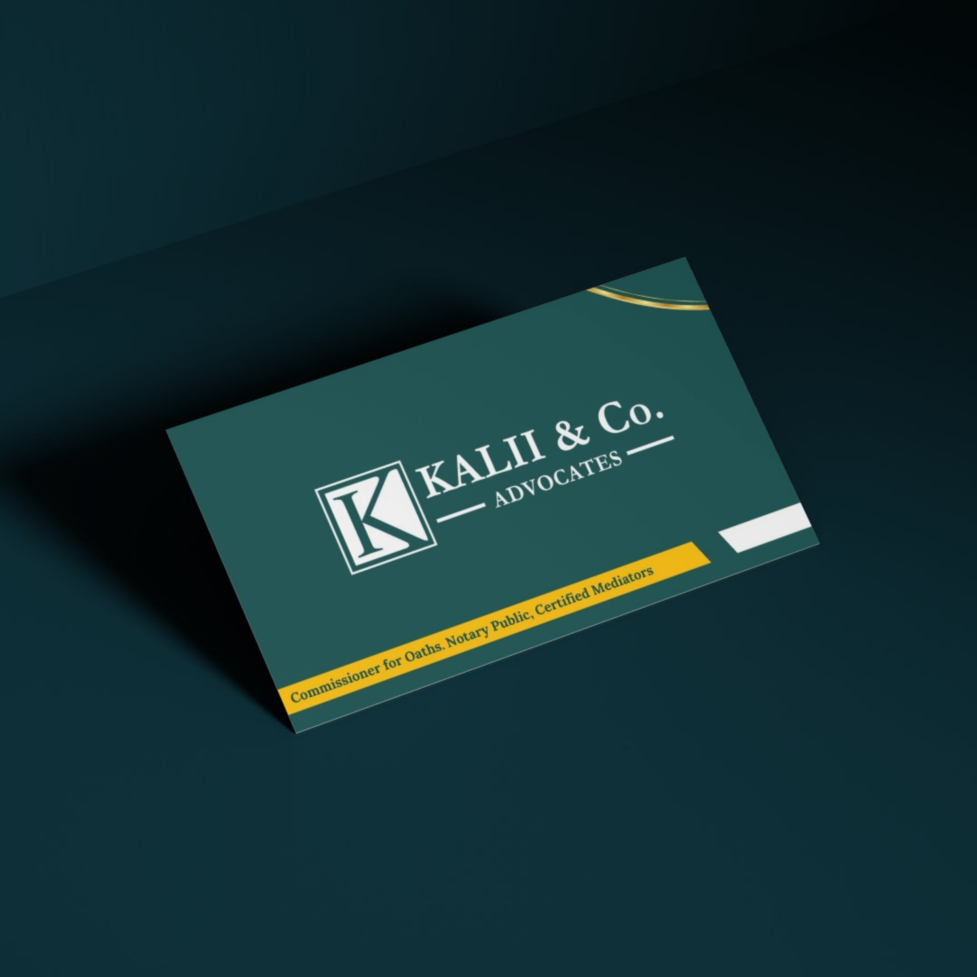 Stack of premium printed business cards